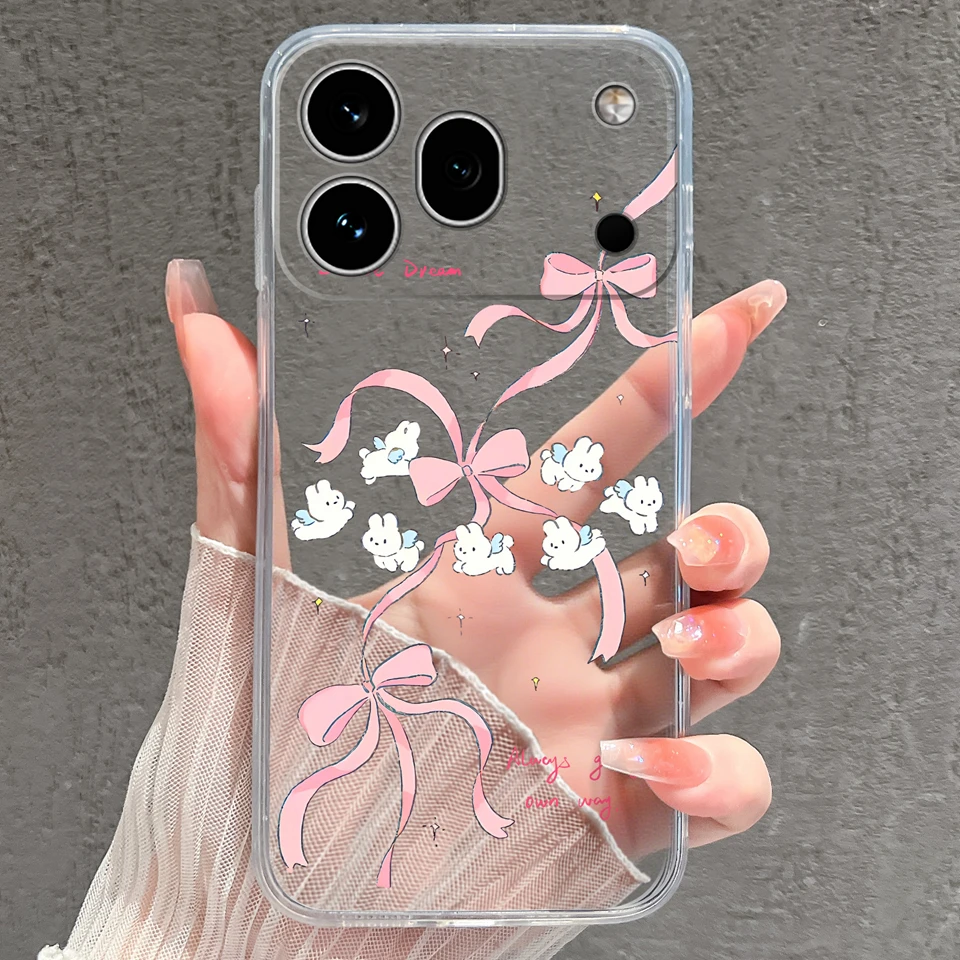Cute Little Prince Anti-Slip Durable Transparent Phone Case - Silicone TPU Protective Shell