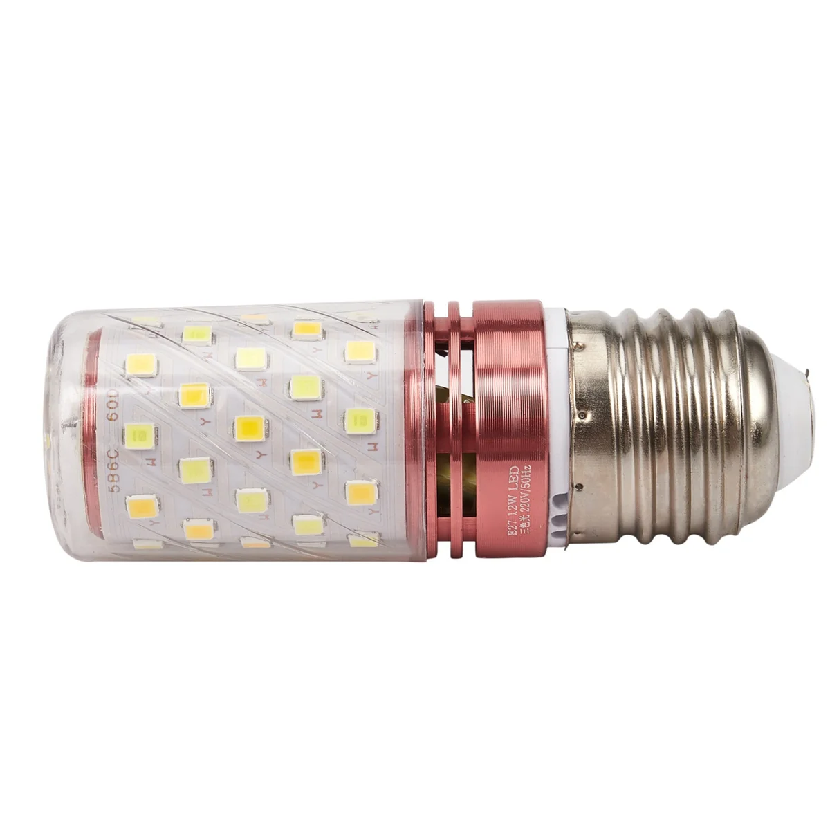 BAAU 6X 3 Color Temperatures Integrated SMD LED Corn Lamp E27 AC85V-265V Warm White High Light Energy Conservation 12W