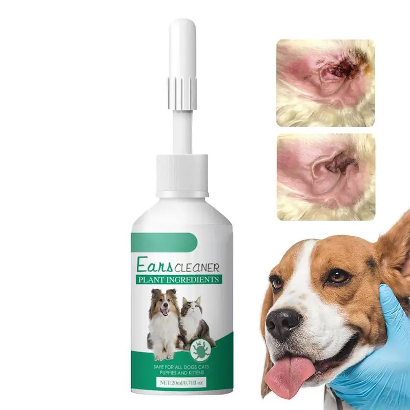 

Dog Ear Cleaning Solution 0.7 Fl Oz Of Natural And Effective Dog Ear Cleanser Pet Ear Drops For Cleaning Ear Soothing Irritation