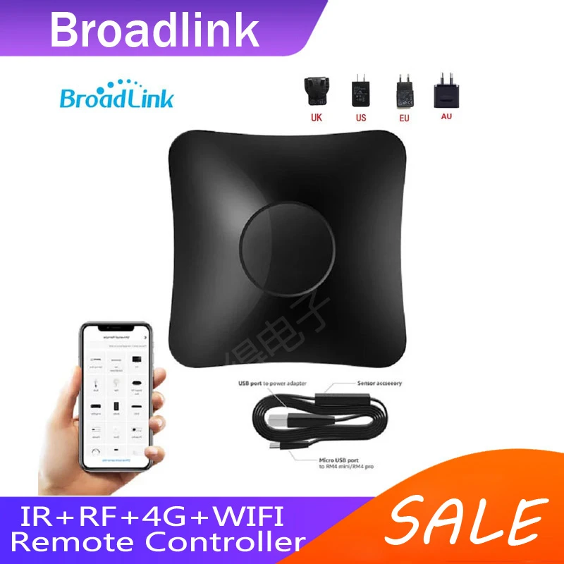 Broadlink Rm4 Pro+hts2 Ir Rf Version Wireless Universal Remote Hub With