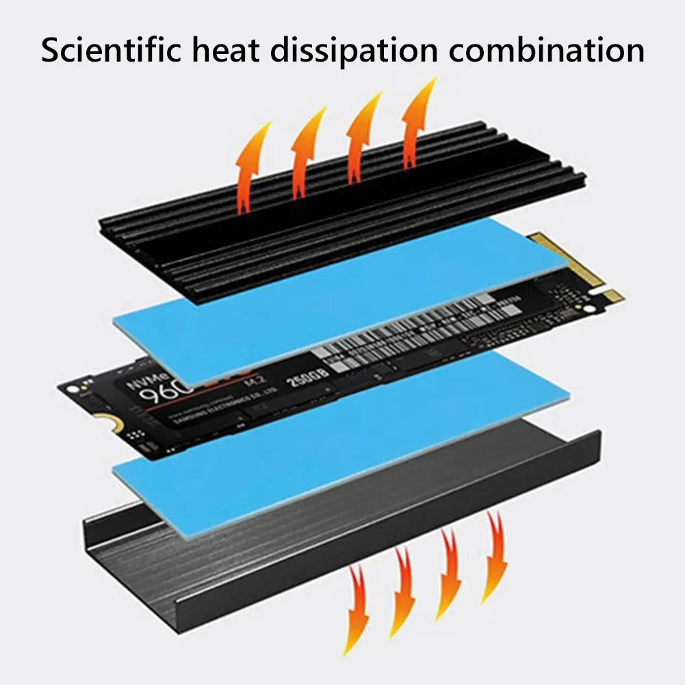 M.2 SSD Heat Sink M.2 2280 Solid State Hard Disk Aluminum Heat Sink