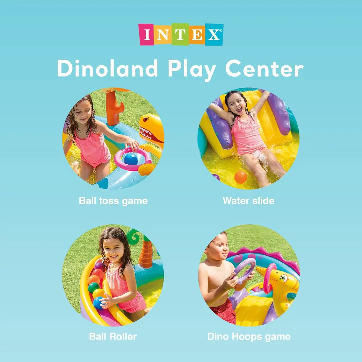 Dinoland Inflatable Kiddie Pool 3