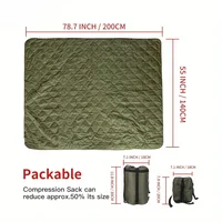 Button style camouflage Woobie blanket with waterproof cape lining, suitable for outdoor camping, hiking, hunting 2
