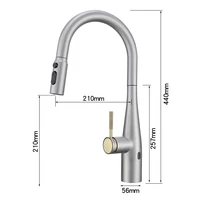 ก๊อกน้ำห้องครัวระบบสัมผัสอัจฉริยะ รุ่น Crane สำหรับเซ็นเซอร์ ก๊อกน้ำอ่างล้างจานแบบผสม หมุนได้ พร้อมเซ็นเซอร์อินฟราเรด รุ่น Tap1023 6