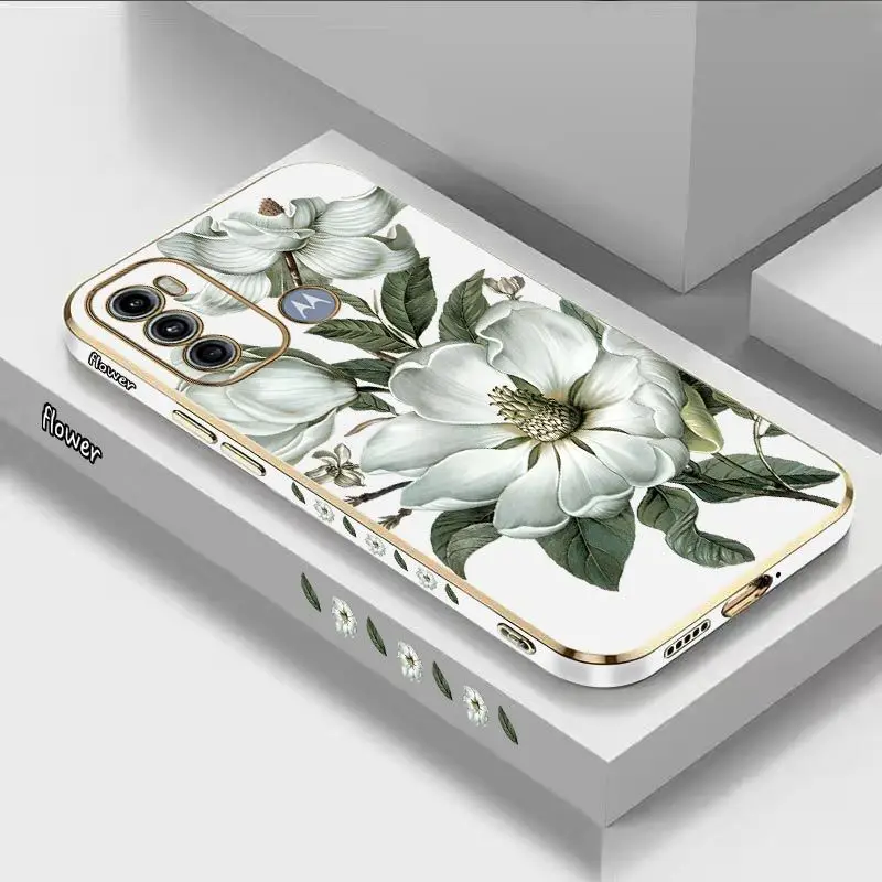 Blooming Jasmine Luxury Plating Phone Case Cover
