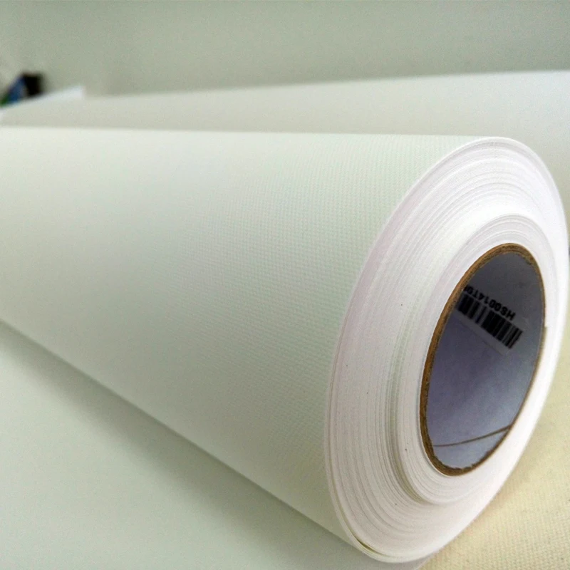 24"*25m blank soft stretchable inkjet printing polyester canvas roll 61cm wide