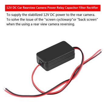 12V DC Car Rearview Camera Power Relay Capacitor Filter Rectifier Filter Rectifier Power Filter Rectifier Relay Filter Rectifier 1