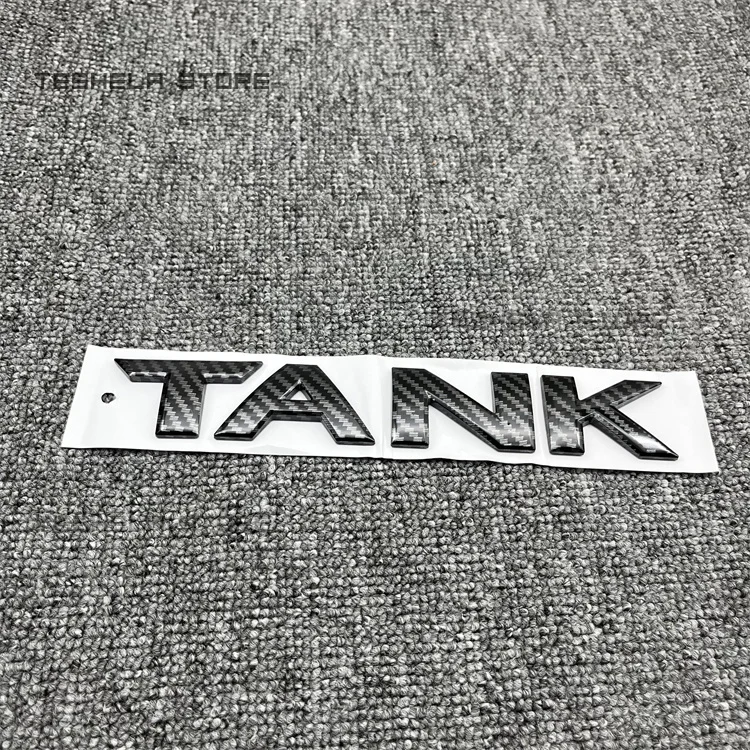 Sleek Black 3D Trunk Letters Logo Decal Emblem Badge Sticker