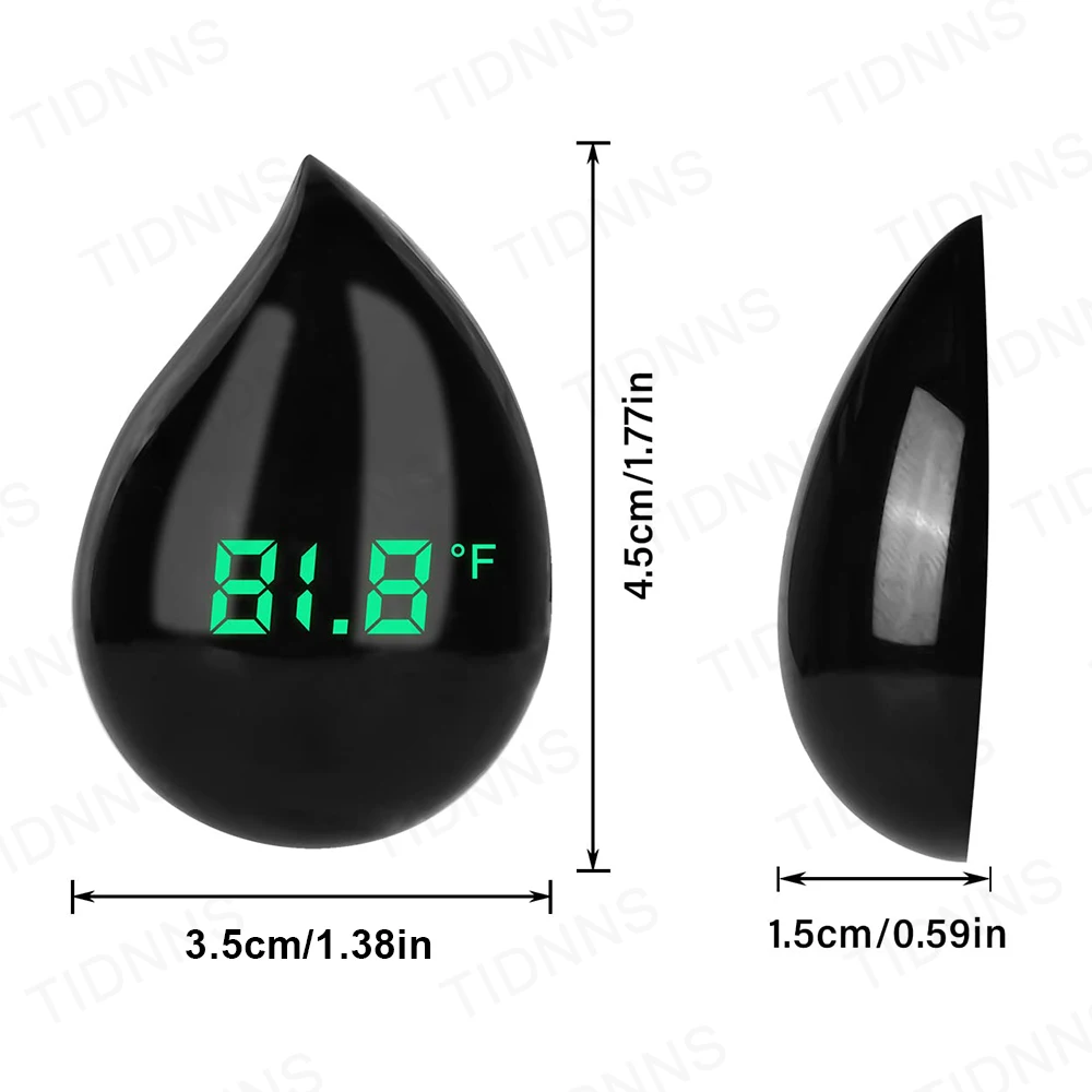 Aquarium Self-Adhesive Thermometer LCD Digital Fish Tank Mini Thermometers Free switching ℃/℉ Temperature Meter 0-90℃ aquarium thermometer