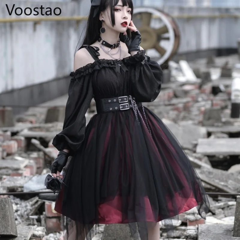 Tanie Vintage Gothic Lolita sukienka