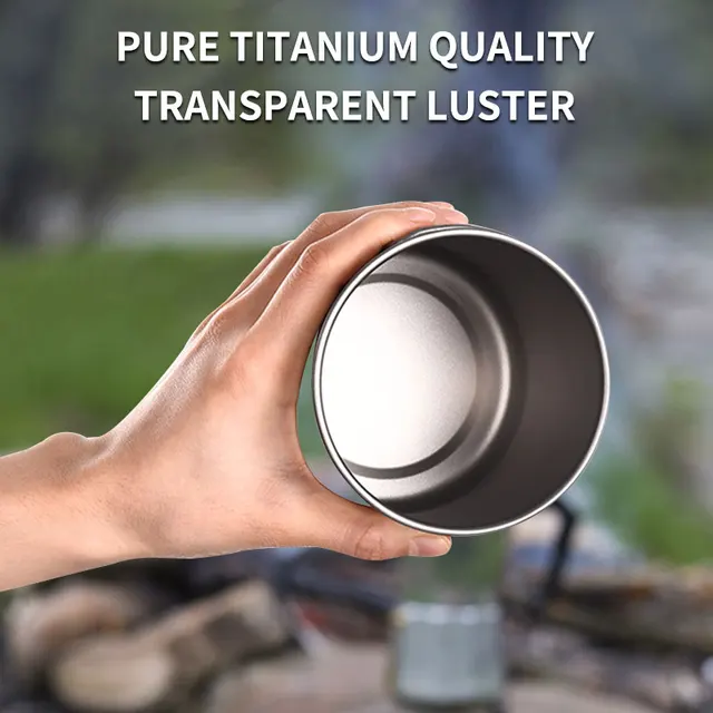 PACOONE Titanium Camping Mug 6
