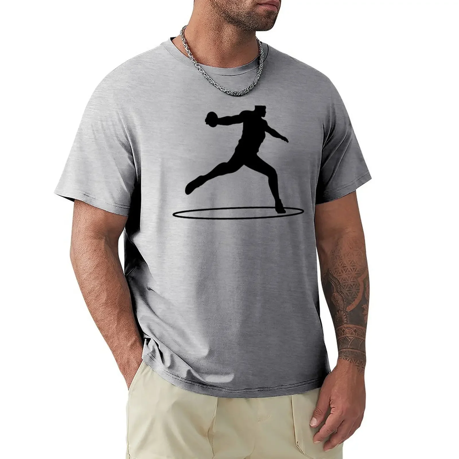 Discus Thrower T-Shirt Anime Summer Clothes For A Boy Mens Clothing