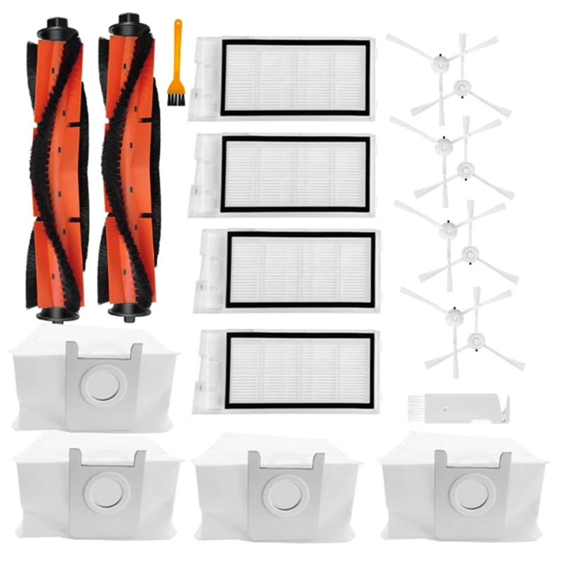 

Main Brush Side Brush Filter Dust Bag Replacement Accessories For Xiaomi Roidmi Eve Plus Robot Vacuum Cleaner