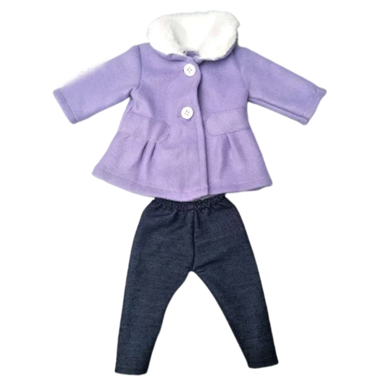 Deluxe Fashion Outfit Set for 18 Dolls - Stylish Jacket and Pants Combo