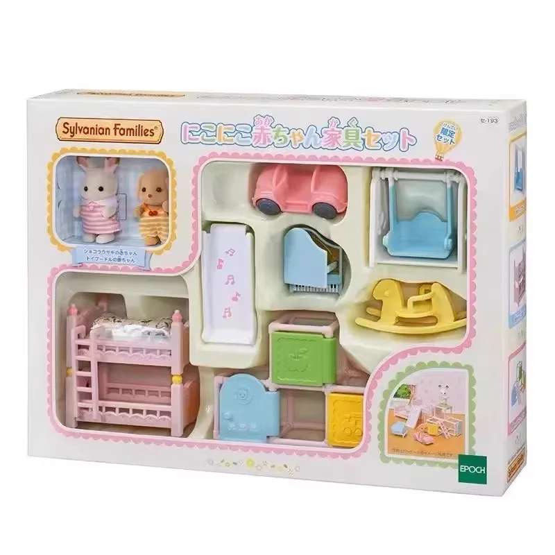 Sylvanian Families Anime Girl Figures Baby Series Figure Furniture Set Pvc Statue Model Doll Collection Ornaments Gifts Toys 4