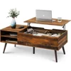 Coffee Table, 47“ Lift Top Coffee Tables with Adjustable Storage Shelf and Hidden Compartment, Lift Tabletop Dining Table 1