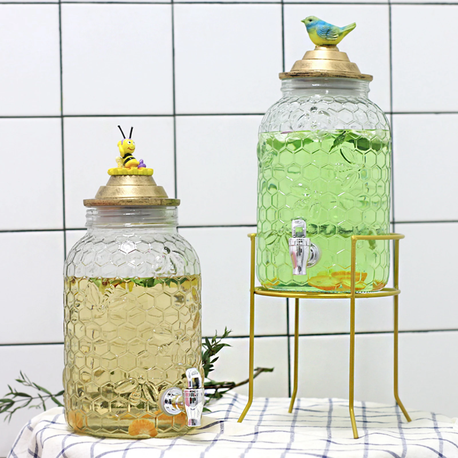 금속 철 음료 디스펜서, 금속 스탠드 바구니, 파티 주스 차 양동이 홀더, 파티 바, 펍 축하 주방 도구