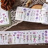 Poetry Wine Flower Tea Washi Tape Paper Masking Tape For Diy Diary Scrapbooking Decorations 4