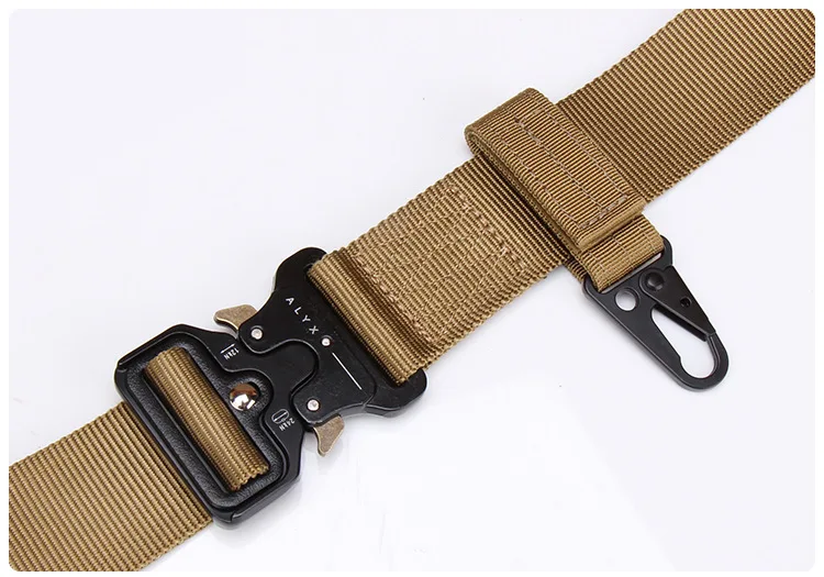 Outdoor Tactical Nylon Webbing Keylock Fixture Multifunctional Hawk Hook Molle Belt Loop Key Holder Clips with Detachable