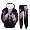 Anime Demon Slayer Hoodies 3D Printing Cosplay pants+Hoodie 2PCS Set Tracksuit Men Women Oversize Streetwear Hoodie Pants Sets 4