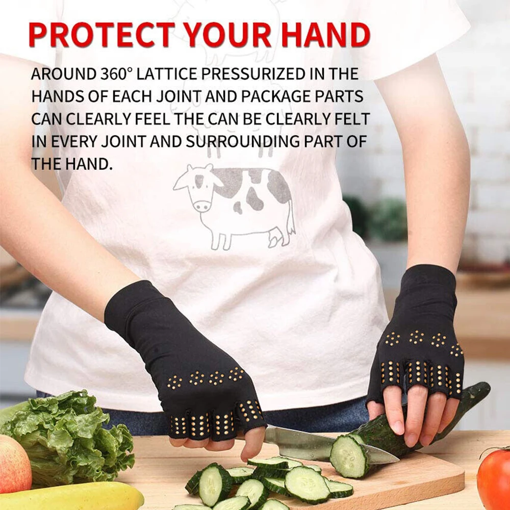 Magnetic Gloves Men Women Arthritis Joint Pain Relief 6