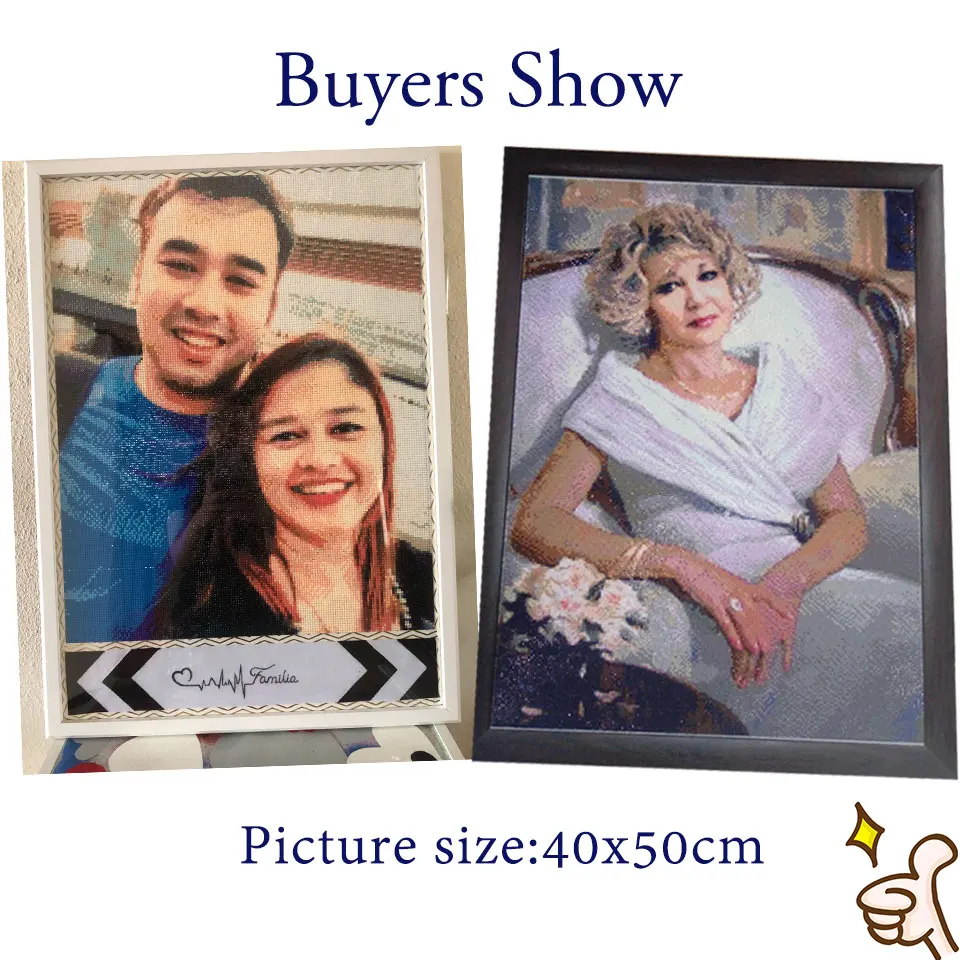 Diamond Painting EverShine Personal Picture Photo Custom Cross Stitch Full Kits Mosaic Art Beads Embroidery Wedding Decoration