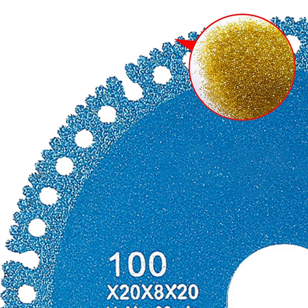 

100*20mm Diamond Saw Blade Diamond Equipment For Steel Metal Iron Saw Stone 1pcs Aluminum Cutting Disc 100% Brand New