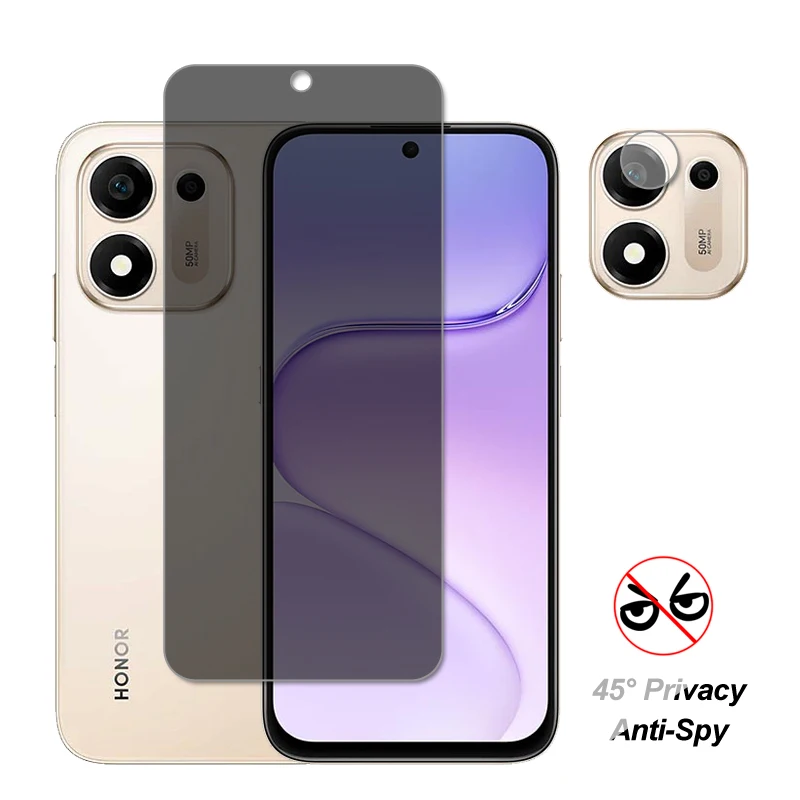 Premium Privacy Tempered Glass Screen Protector & Camera Lens Film