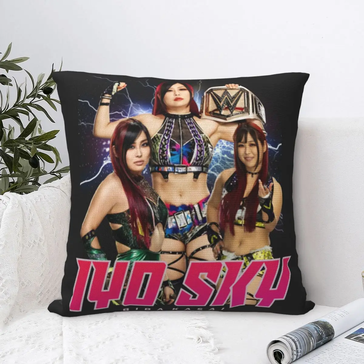 Iyo Sky Square Pillowcase Pillow Cover Cushion Zip Decorative Comfort Throw Pillow for Home Car 3