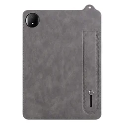 Premium PU Leather Stand Case with Hand Holder for MagicPad 2 12.3 (Gray)