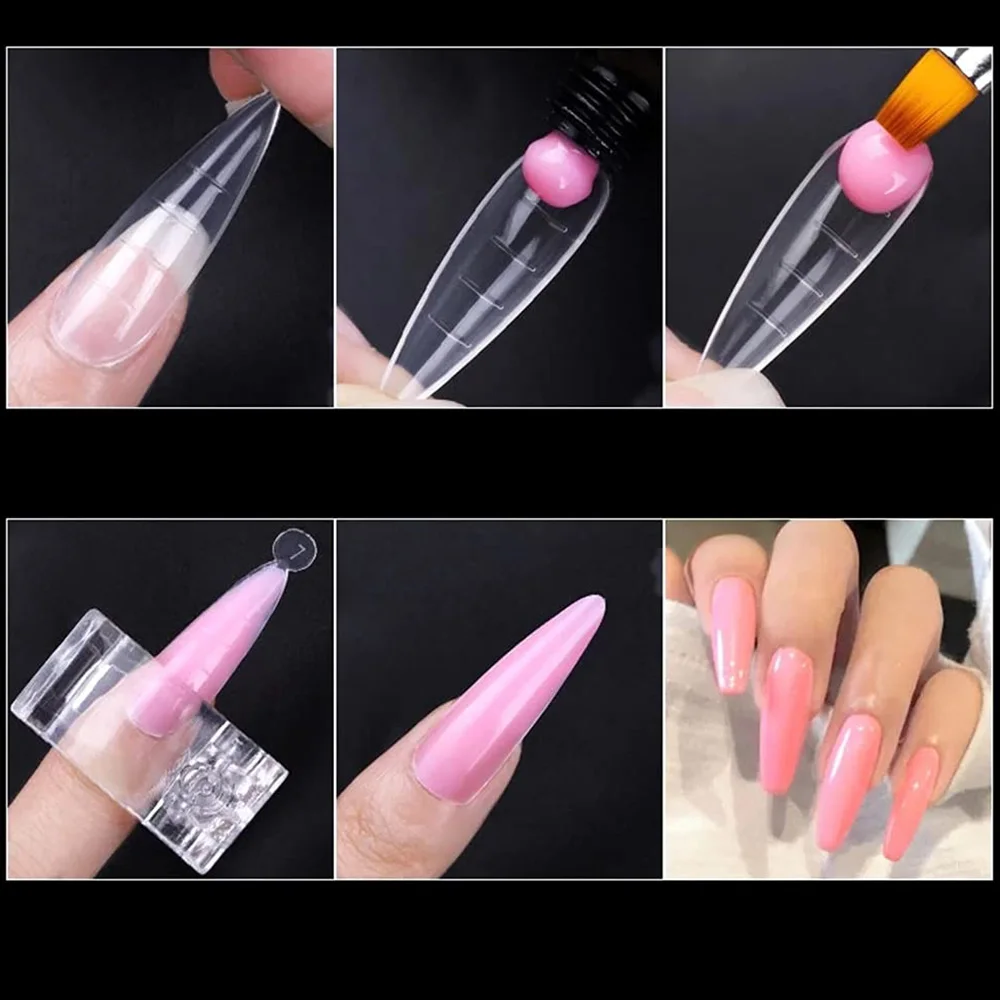 Fake Nail Forms 60pcs for Extension Building Gel Polish Tool