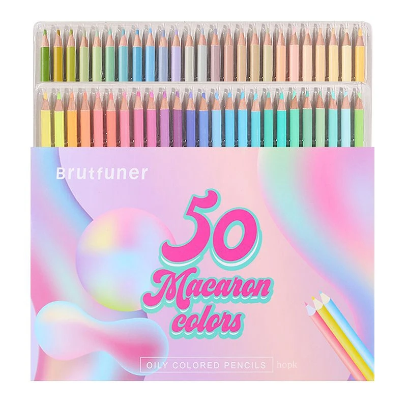 Set of 50 colored pencils