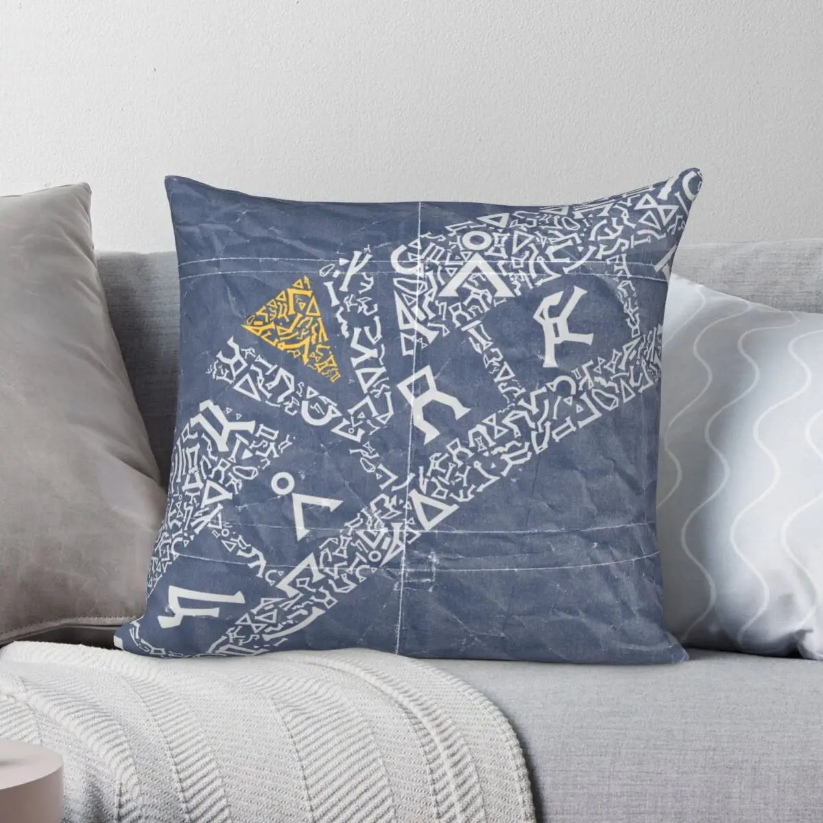 

Чехол для подушки Earth Navy, полиэстеровый льняной бархатный чехол с узором на молнии, декоративный чехол для диванной подушки, 18 дюймов