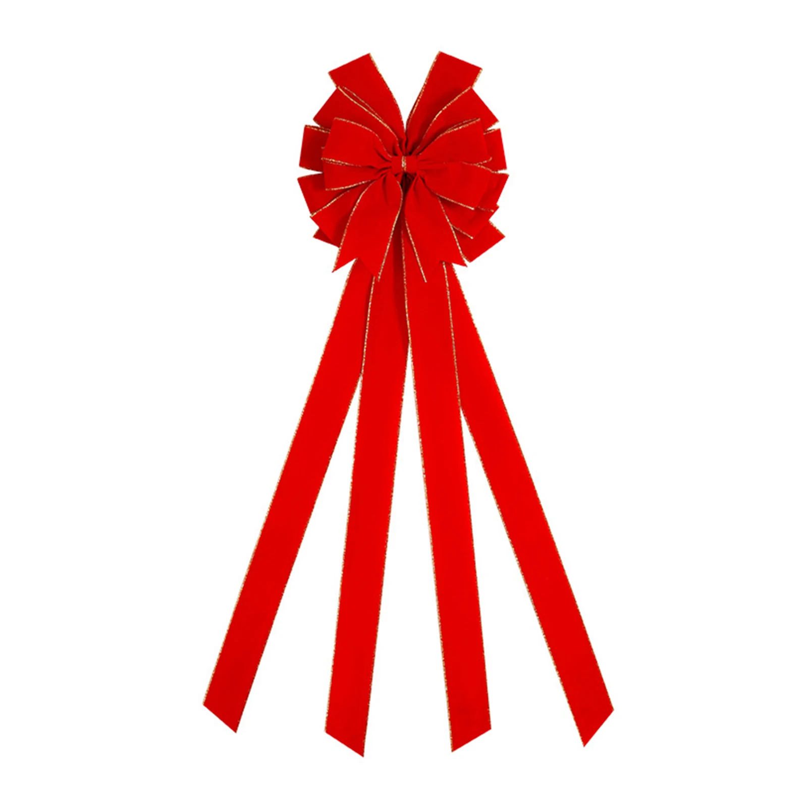 

Christmas Wreath Door Hanging Bows Adding Warm Christmas Ambience for Christmas Tree Decoration