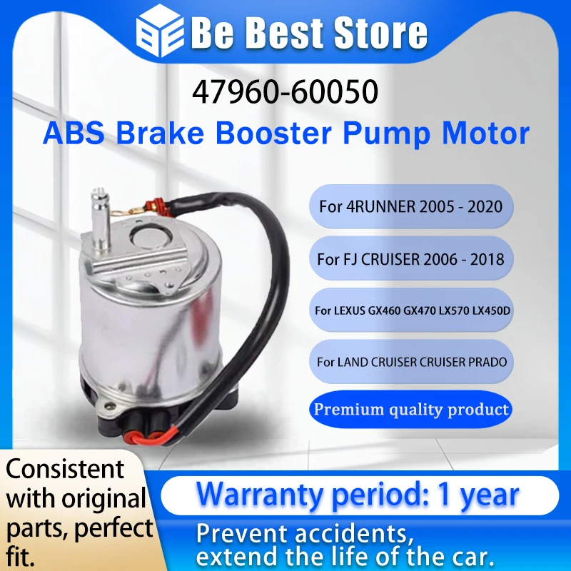 ABS Brake Booster Pump Motor Lexus GX460 GX470 LX570 LX450D Land Cruiser Prado 47070-60030 47960-60050 4796060050 2005 -