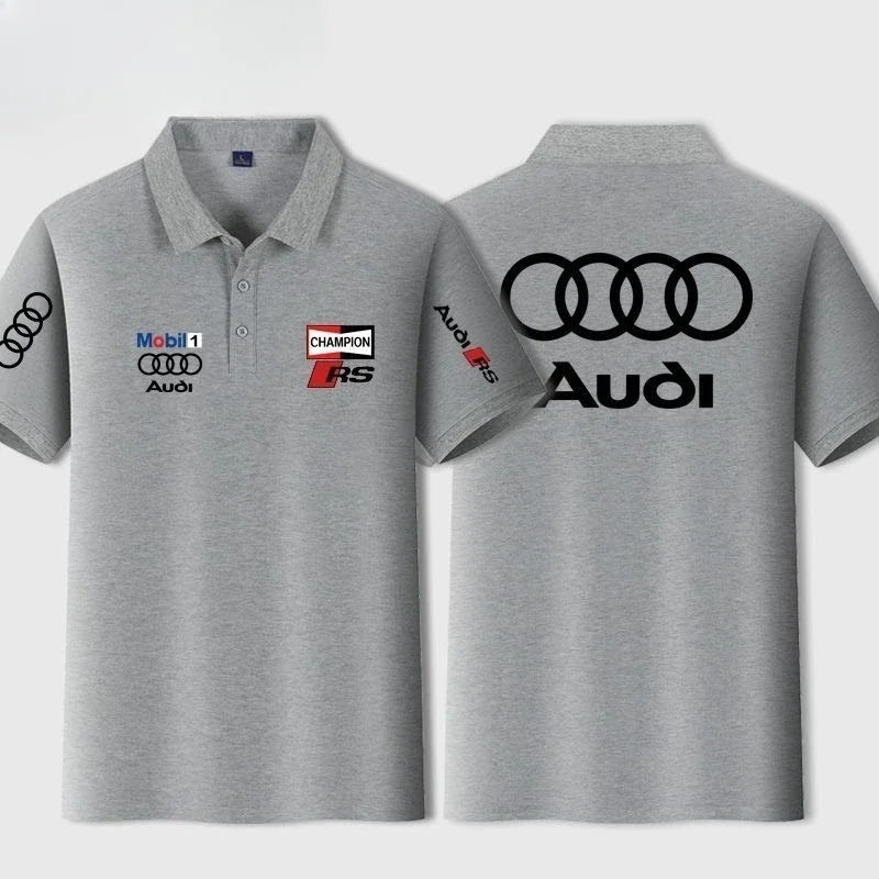 Audi RS T-Shirt - Men Polo Shirt Custom Printed Performance Car Apparel