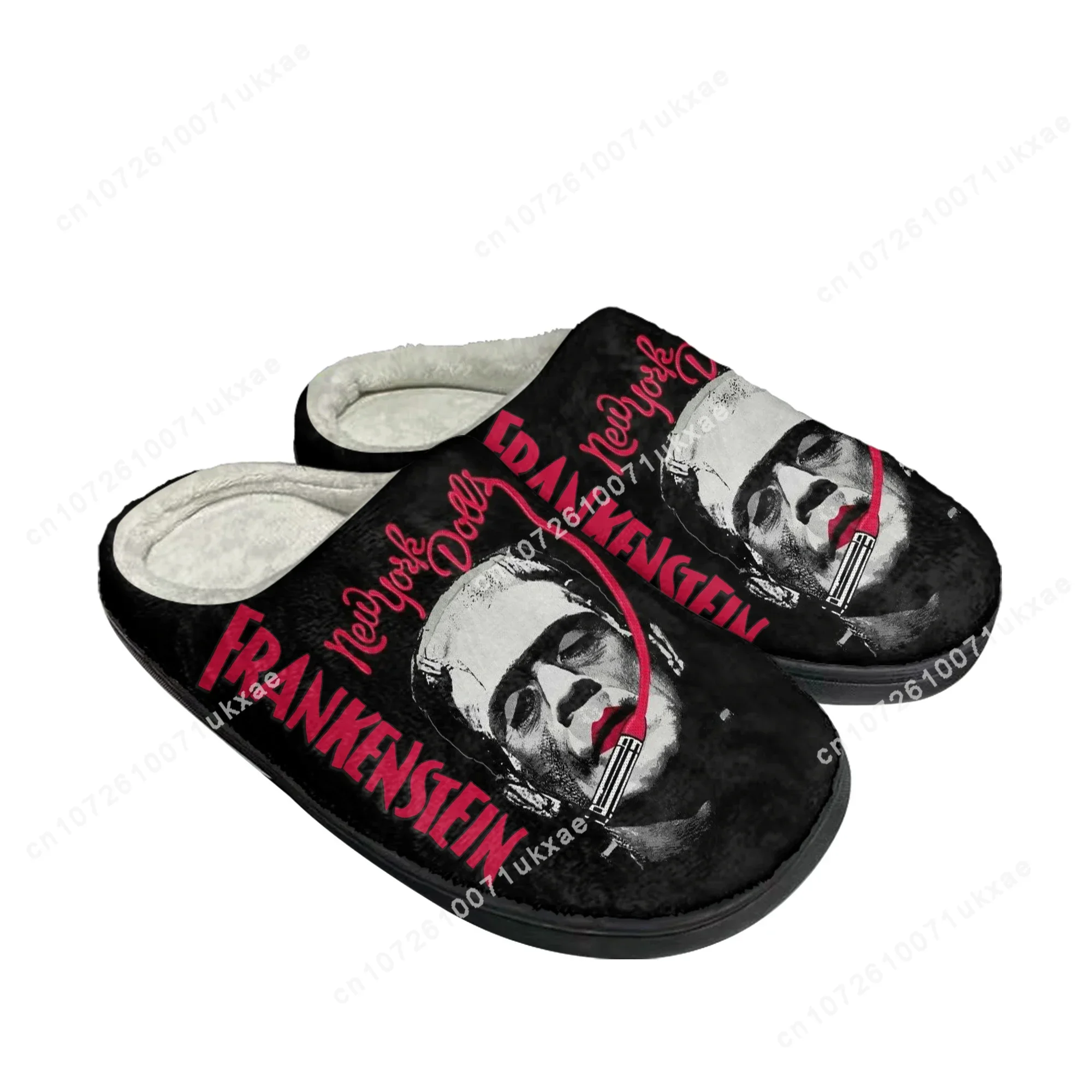 Frankenstein Home Cotton Slippers Mens Womens Plush Bedroom Casual Keep Warm Shoes Thermal Indoor Slipper Customized DIY Shoe