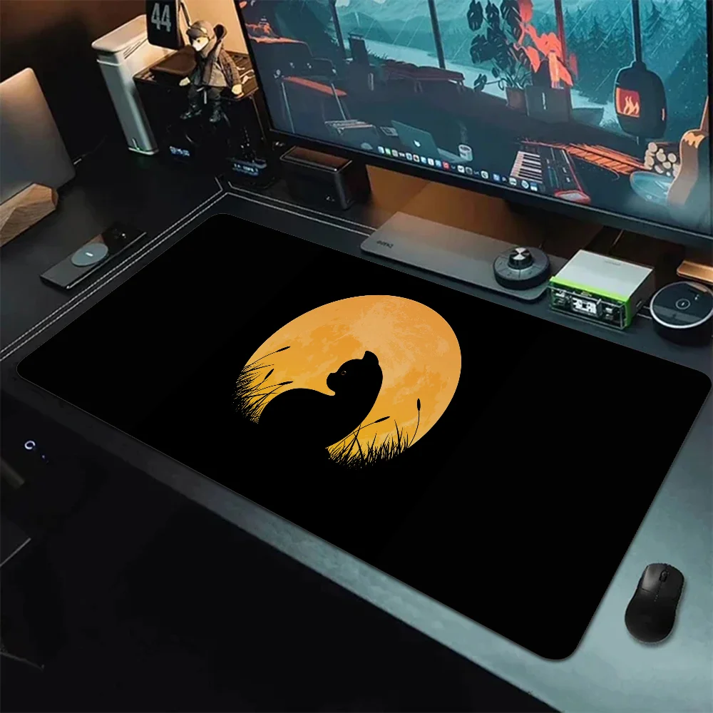 

Коврик для мыши с мультяшным котом Xxl, скоростной коврик для мыши, игровые аксессуары для офиса, Настольный коврик, игровые коврики, клавиатура, большой коврик 900x400