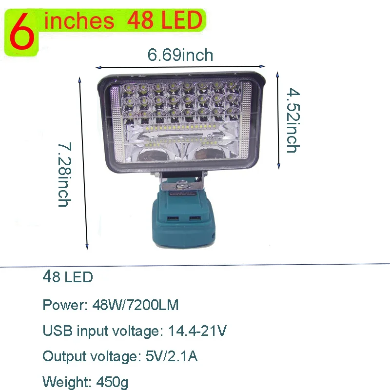 إضاءة ليد للعمل للإضاءة الخارجية ، أضواء الفيضانات...