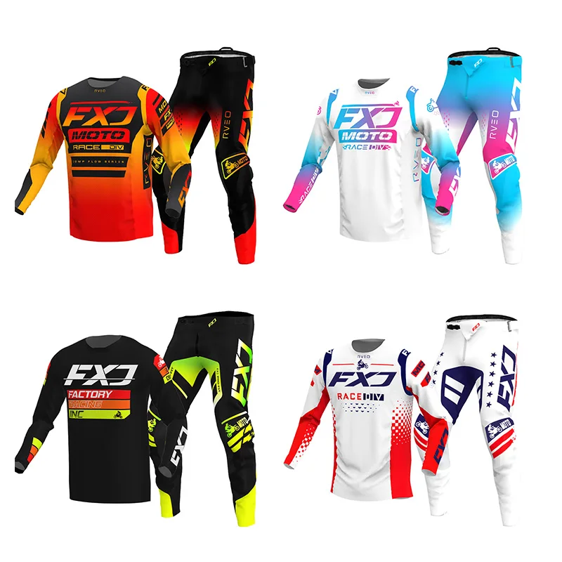 

motocross gear set racing suit Off-road MX DH BMX ATV MTB Enduro MOTO Mens Kits Women's mountain Motorcycle Combo Downhill