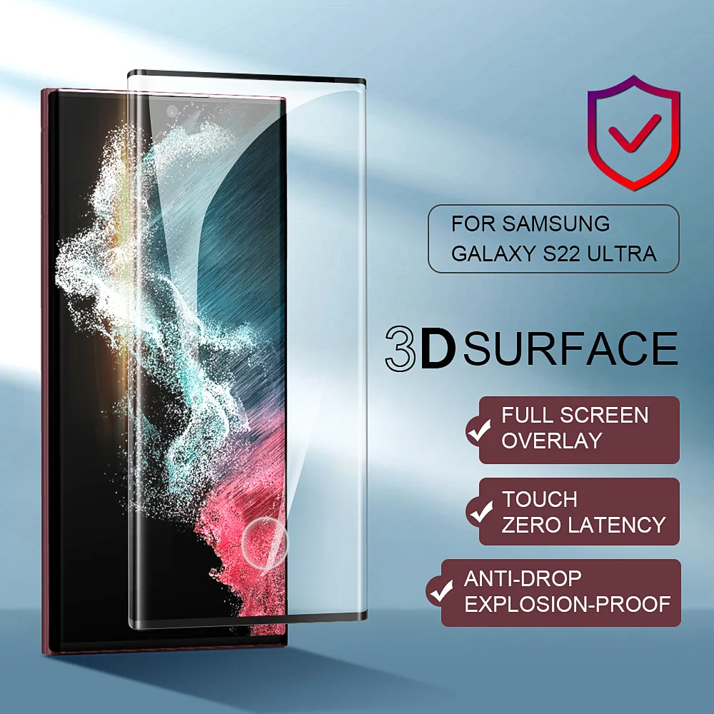 Premium 2-in-1 Curved Tempered Glass Screen and Camera Lens Protector