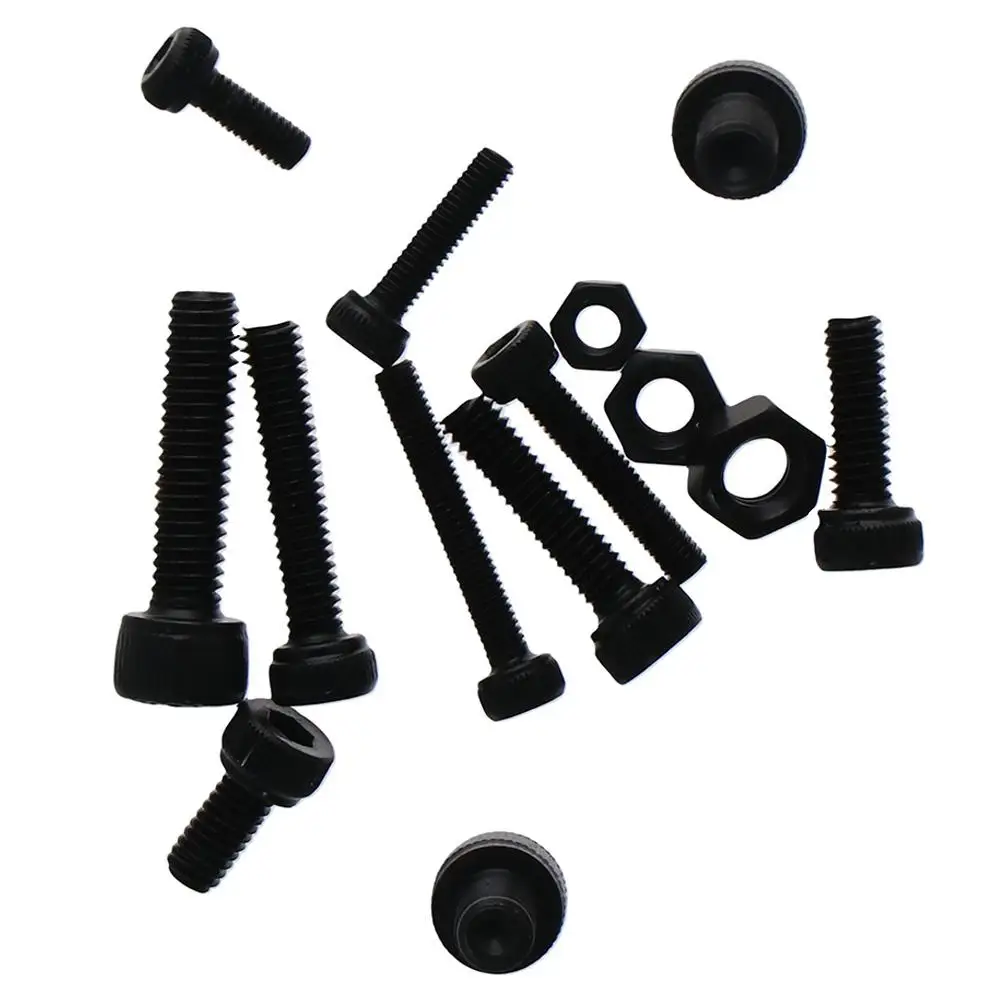 

560PCS Carbon Steel Nuts and Bolts Kit M3 M4 M5 Black Hex Socket Head Cap Screws Screws Bolts Nuts Assortment Kit