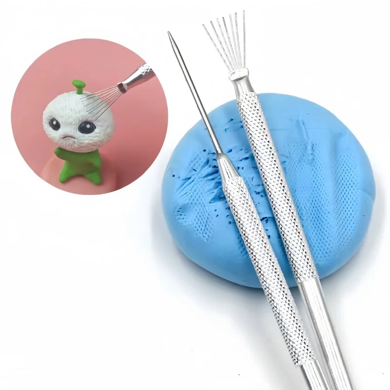 Pottery tools seven needle detail needle polymer clay auxiliary modeling tools polymer clay tools pottery tools clay sculpting tools pottery sculpting tools