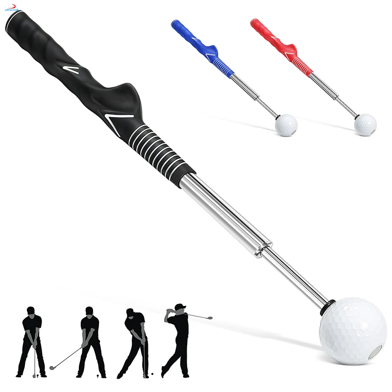 Golf Swing Practice Stick Telescopic Golf Swing Trainer Golf Swing Master Training Aid Posture Corrector Practice Golf Exercise