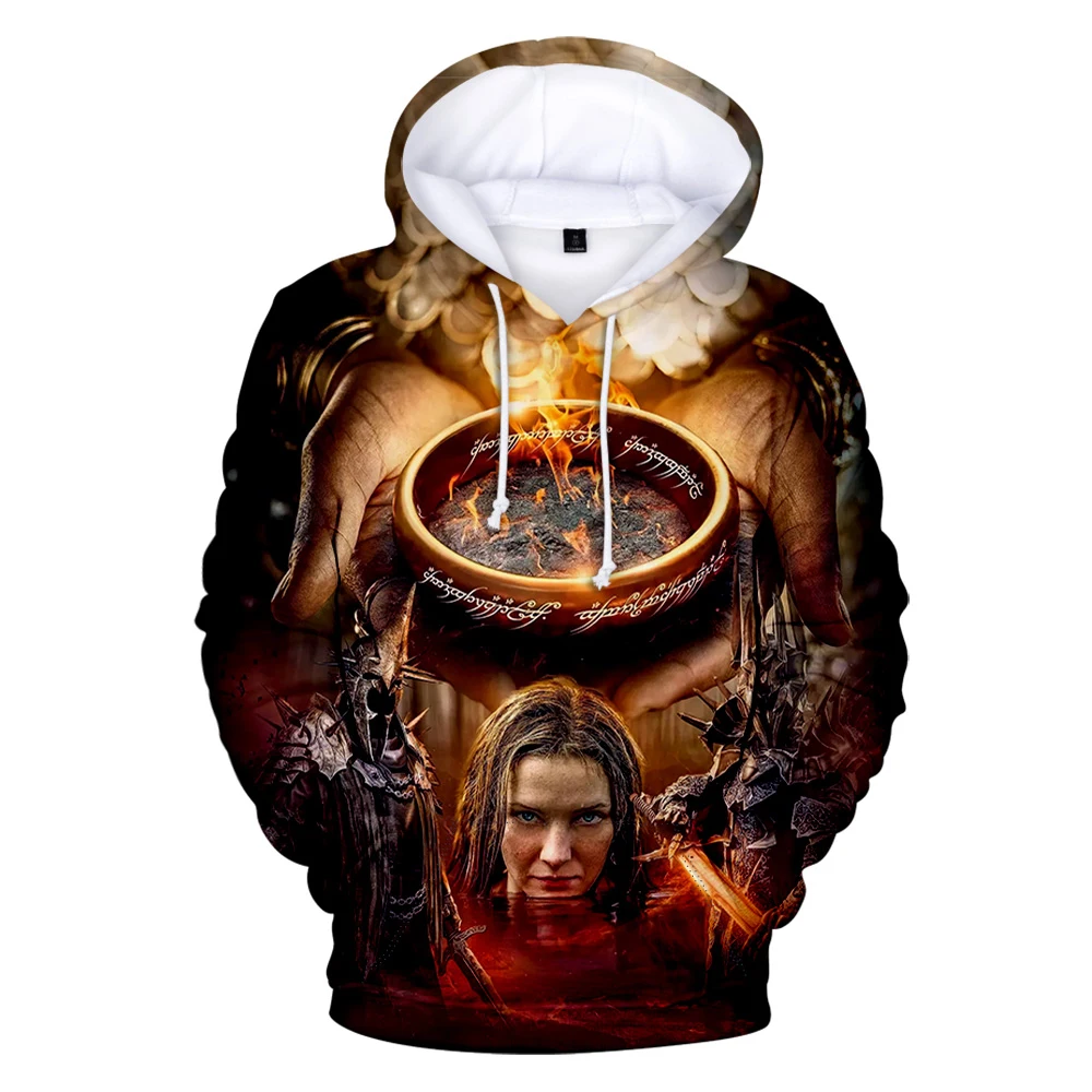 

Rings of Power Hoodie 2022 New Tv Series Long Sleeve Women Men Hooded Sweatshirt 3D Clothes