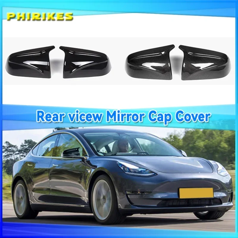 

Replacement Trim 2p High Quality Carbon Fiber Pattern for Tesla Model 3 Model3 Tesla M3 2017-21 Rearview Mirror Cover