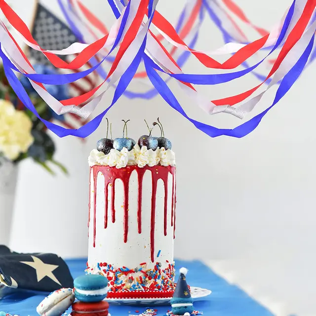 4th of July Crepe Paper Streamers  Independence Day Celebrations