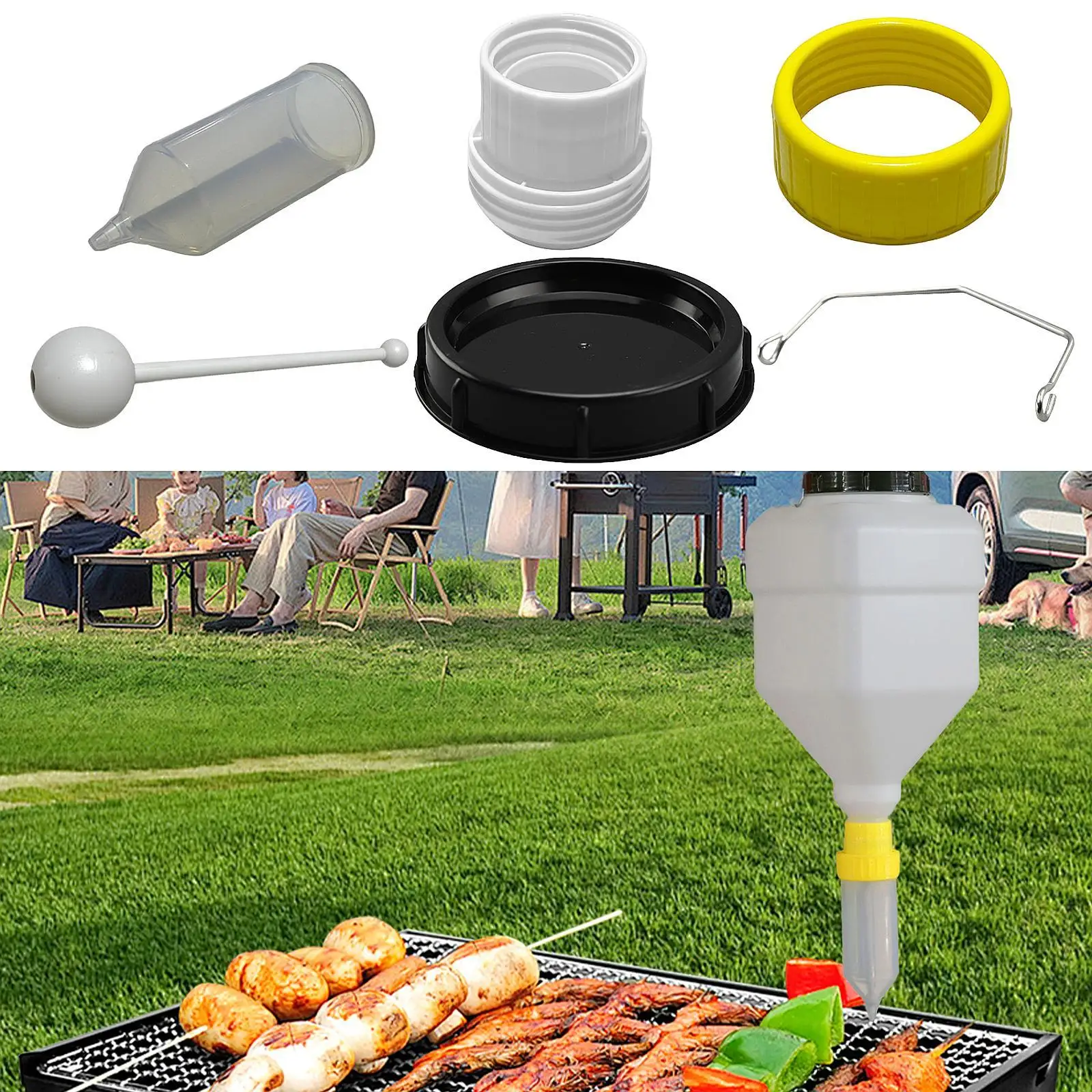 Sauce Squeeze Bottle Accessories Replacement Hanging Refillable for Salad Kitchen Ketchup Mustard Sauce Kitchen Accessory