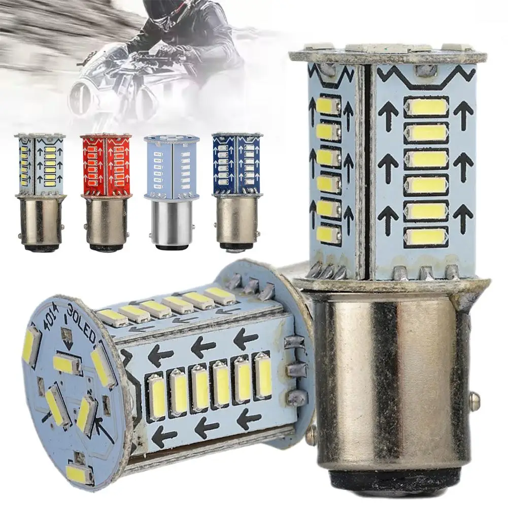 Motorcycle LED Taillights Flash High Brightness Brake Taillights DC Brightness Visibility Multifunctional Tail Light High 1 Y9C8