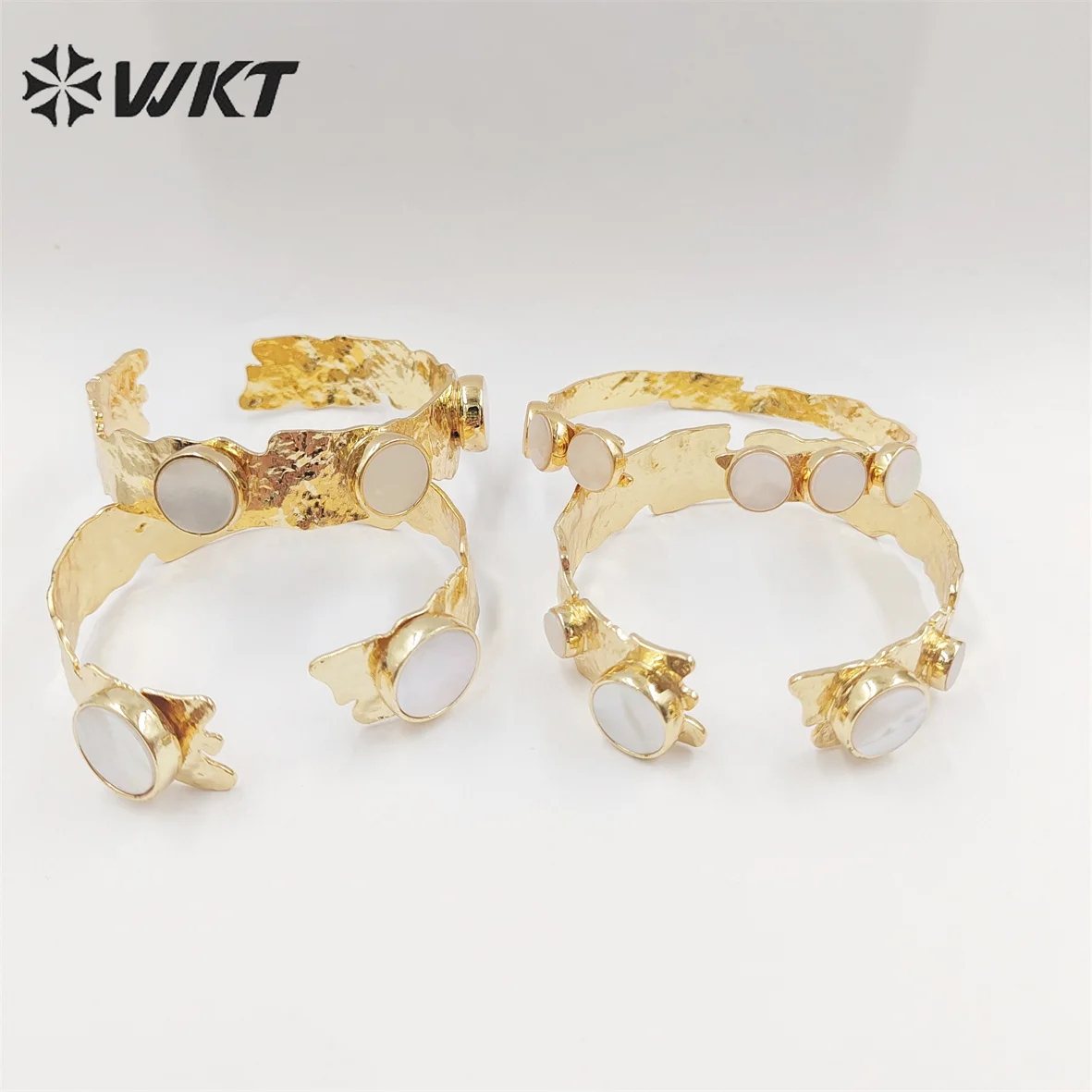 

WT-MPB074 оптовая продажа модных золотых двойных оболочек женский браслет 18k настоящего золота устойчивые к сколам ювелирные изделия